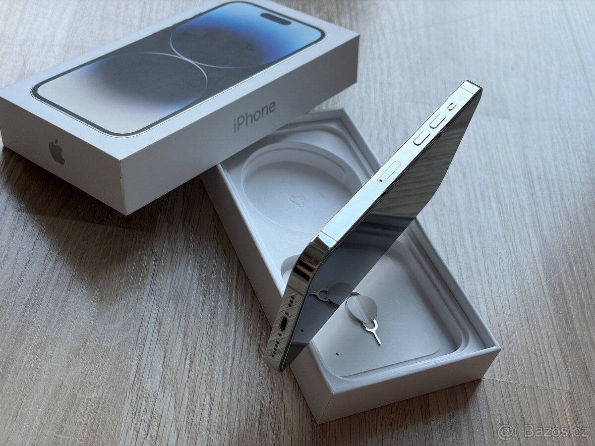 Apple iPhone 14 Pro 128Gb Silver / Stříbrný - 100% baterie - 11
