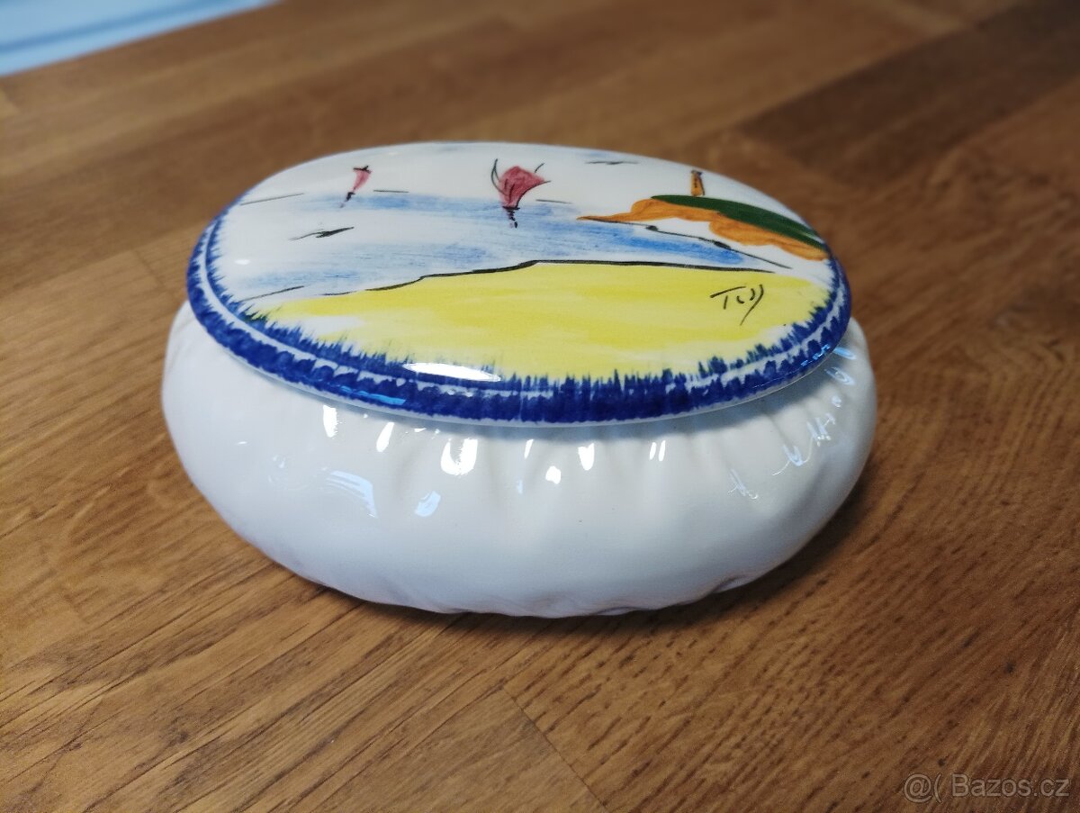 RUČNĚ MALOVANÁ DÓZA TESSIER FRANCIE - 11