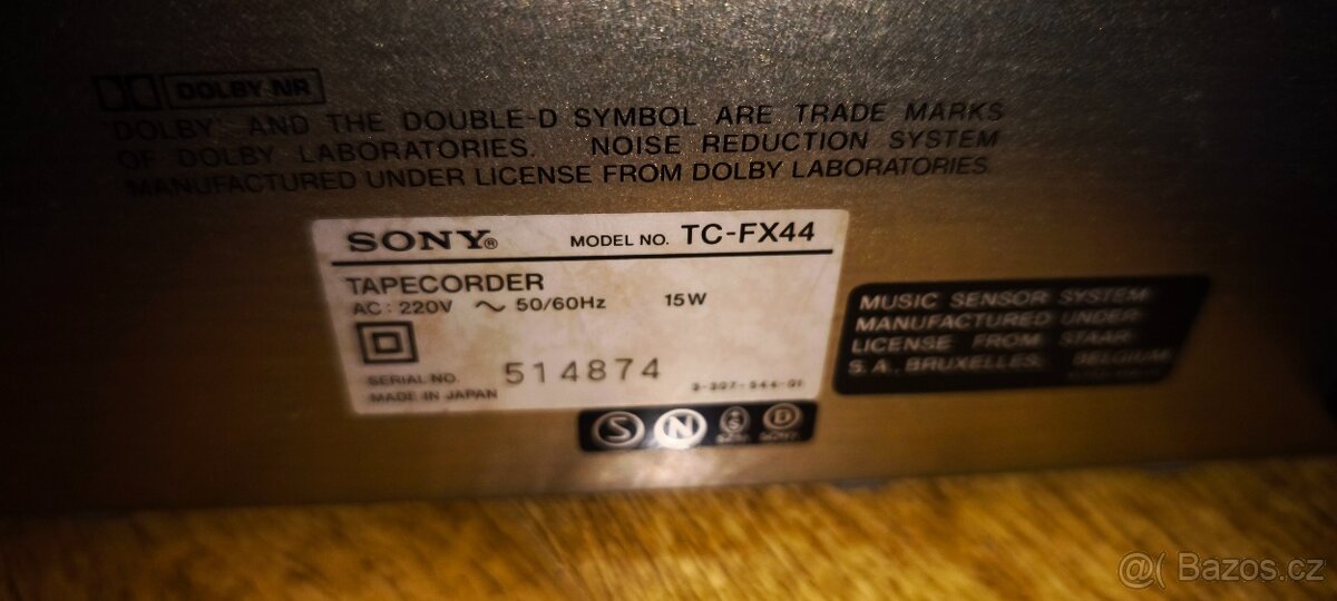 Tuzexový magnetofon SONY TC-FX 44 (1982-83),čti popis - 11