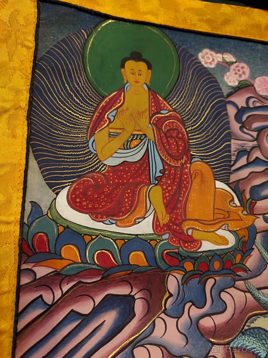 Tibetská thangka jogín Milarepa - 11