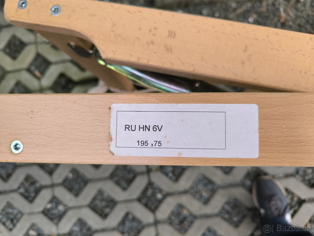 Lamelový polohovatelný rošt - 195 x 75 cm - 2 kusy - 11