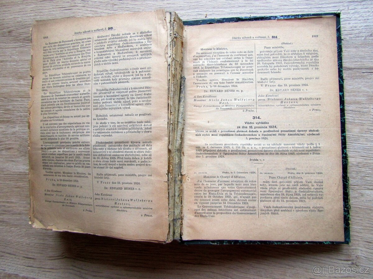 Sbírka zákonů a nařízení 1924 – prodej sbírky starých knih. - 11