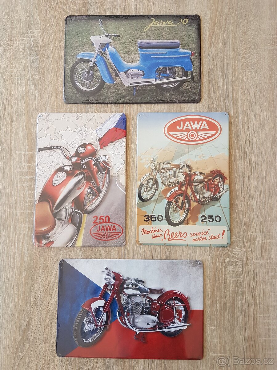 Retro plechové cedule JAWA - 11