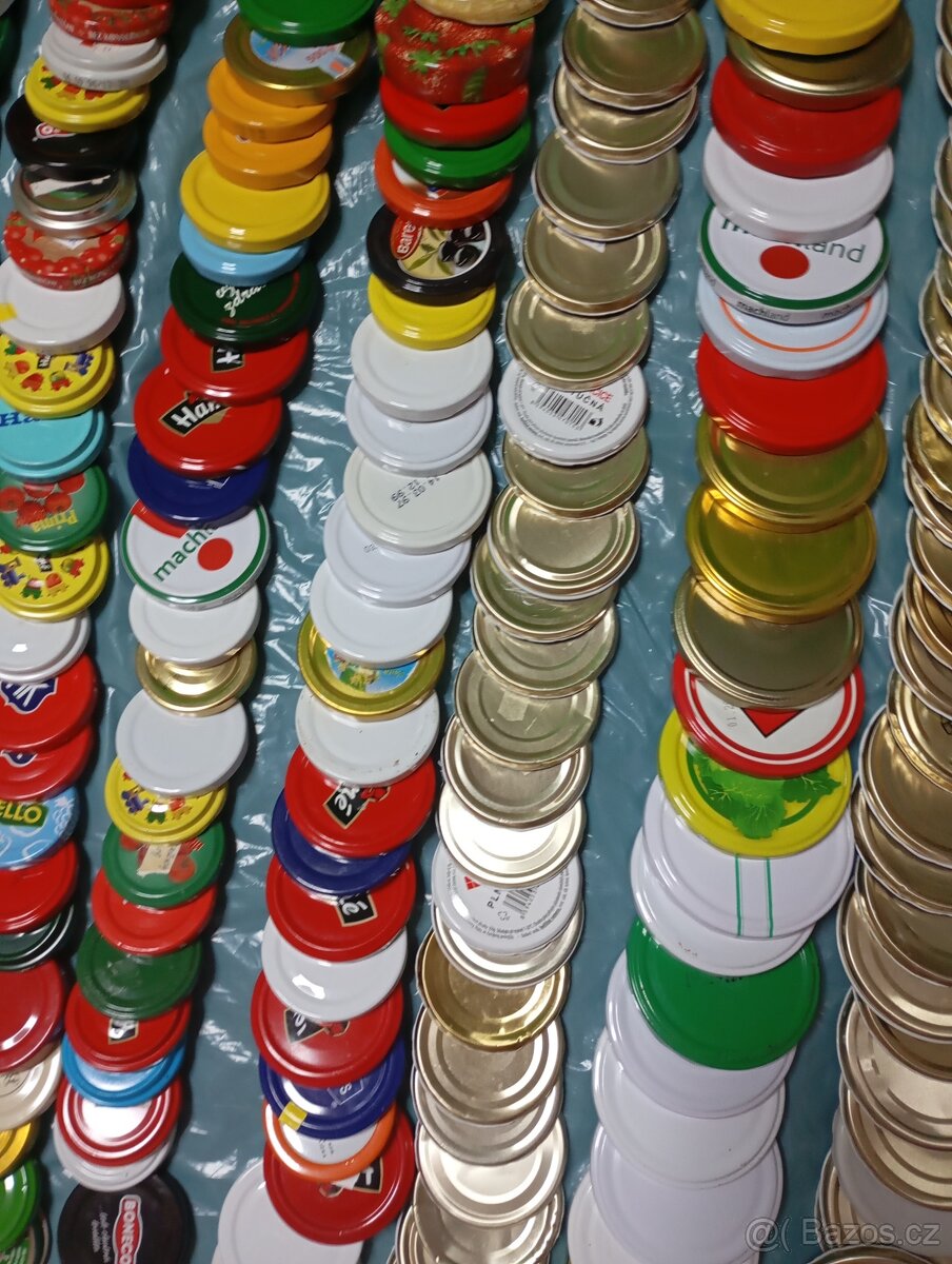 vintage horkovzdušná trouba+ recepty,víčka 480kusů,otvírače - 11