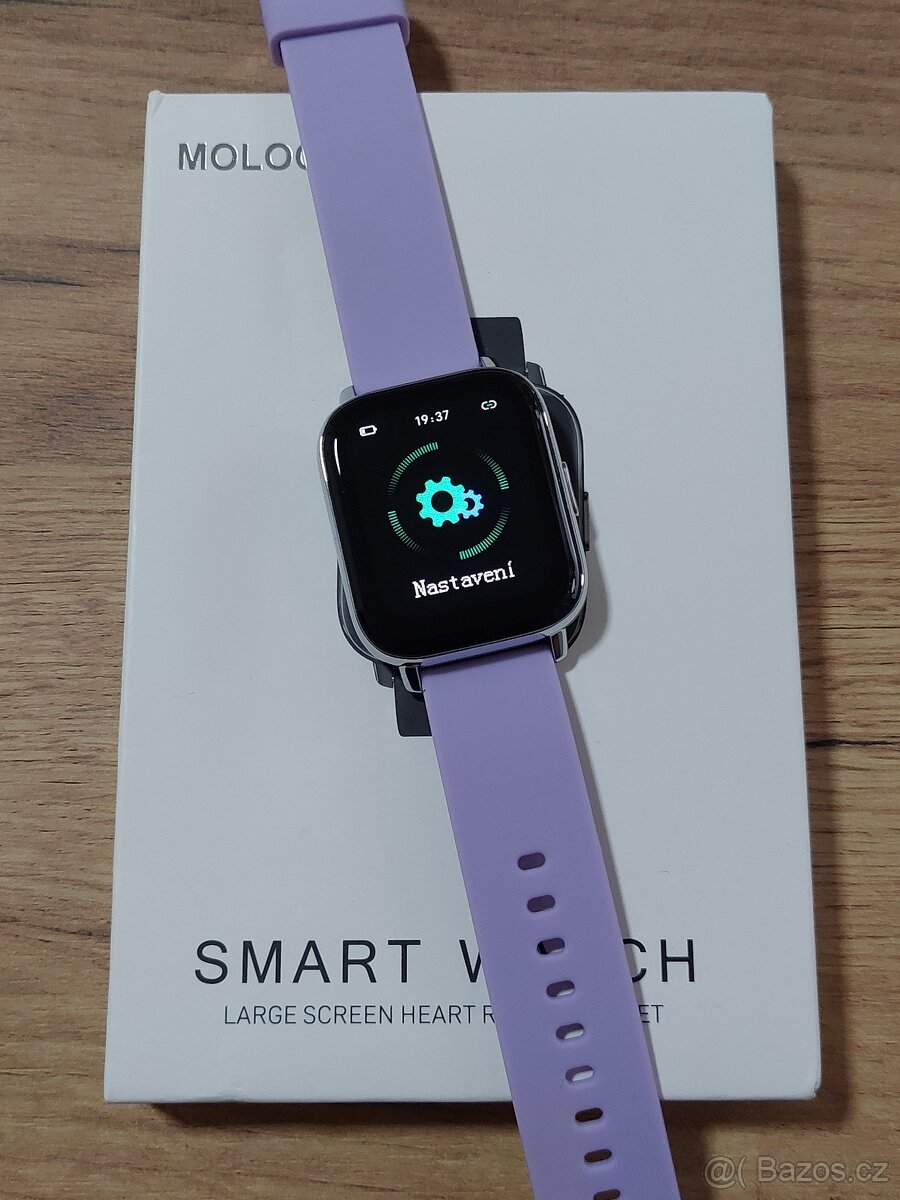 Chytré hodinky Molocy P32D – 1,69" HD, IP68 v CZ - fialové - 11