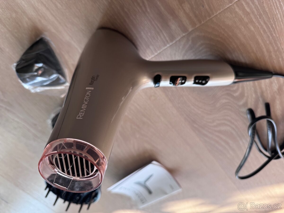 Prodám nový vysoušeč vlasů Remington AC8002 zlato stříbrná - 11
