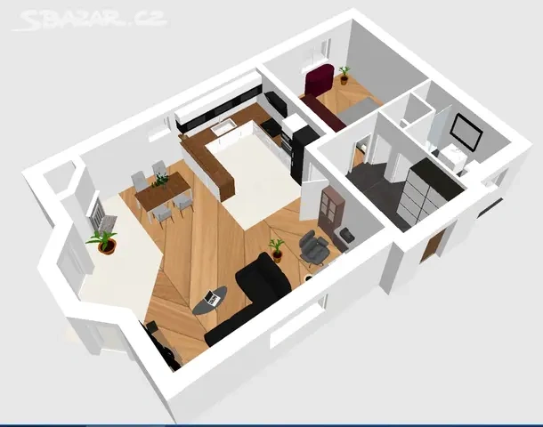 Pronájem prostorného bytu 2+kk (92 m) v RD Libčice nad Vlt. - 11