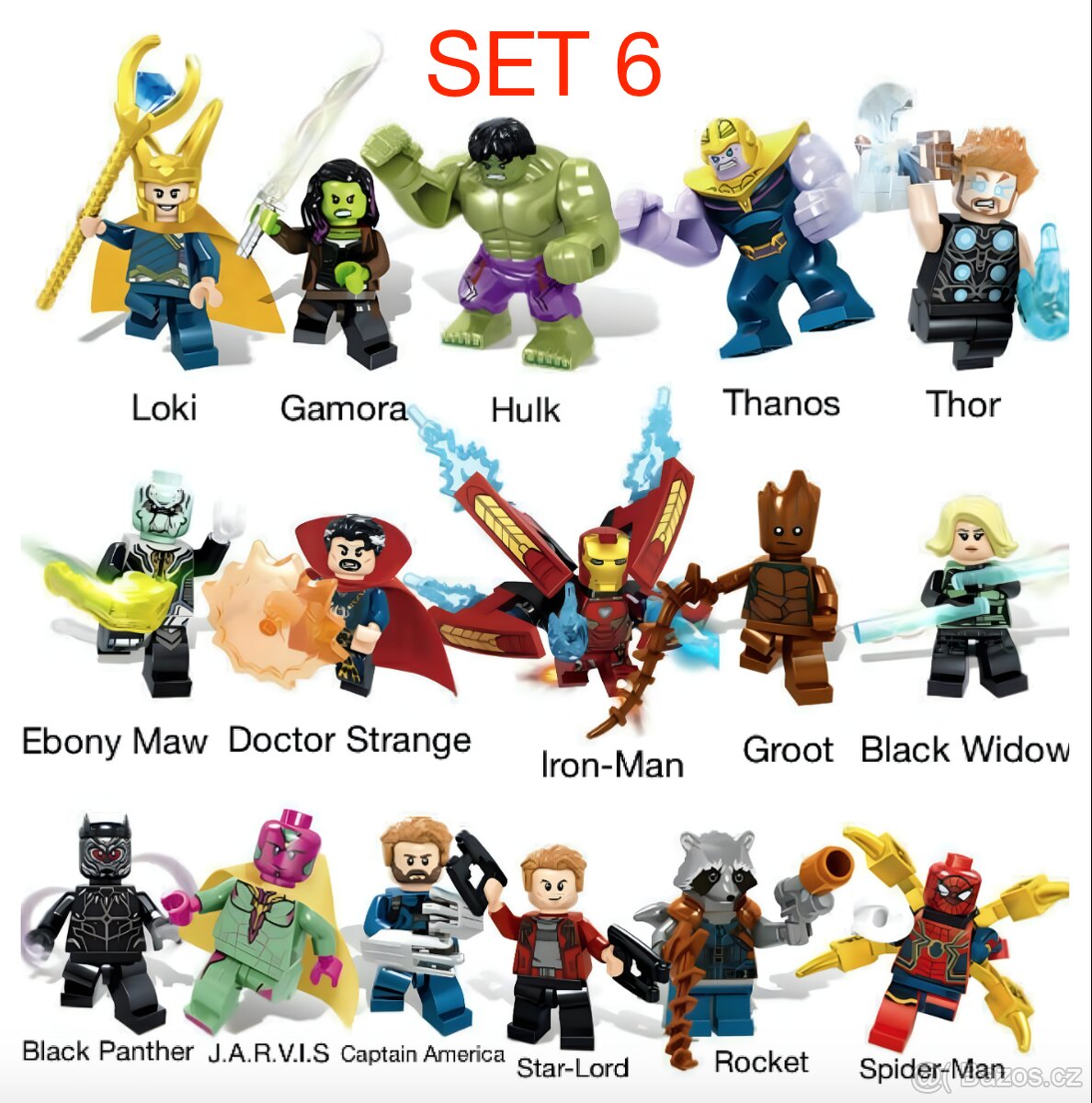 Figúrky Superhrdinovia (8ks) typ lego 1 - nové - 11