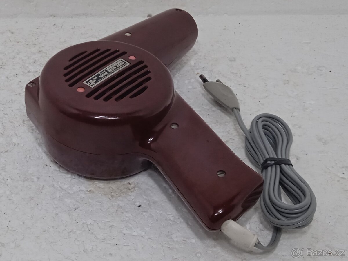 Retro Bakelitový Fén Elbe 60 - Top Stav - 11