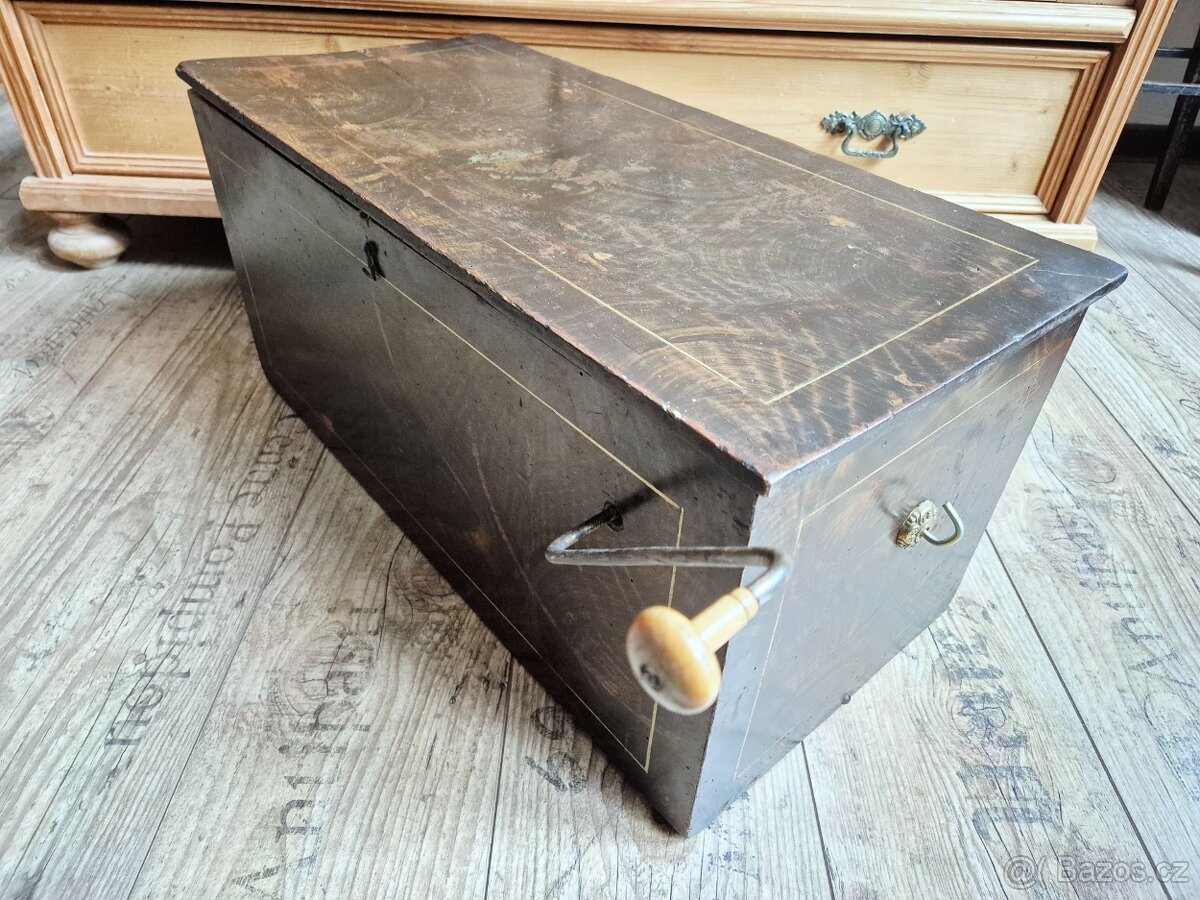 Velký starožitný žebrácký jazýčkový flašinet, 19 st. - 11