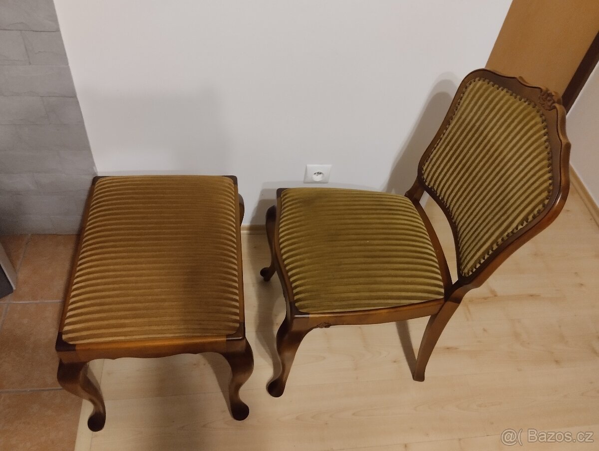 Barokní židle, rustikální, starožitný nábytek - 11