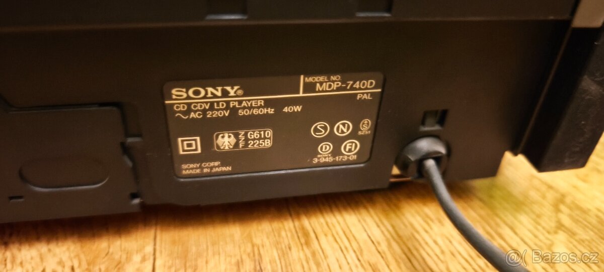 Laserdisc přehrávač Sony Mdp 740D, Champagne,čti popis. - 11