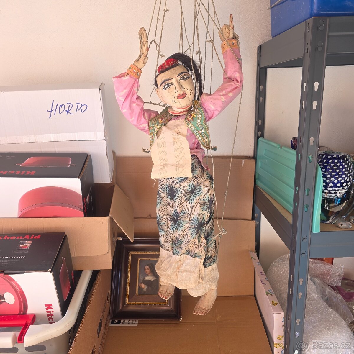 Stará velká dřevěná loutka - 11