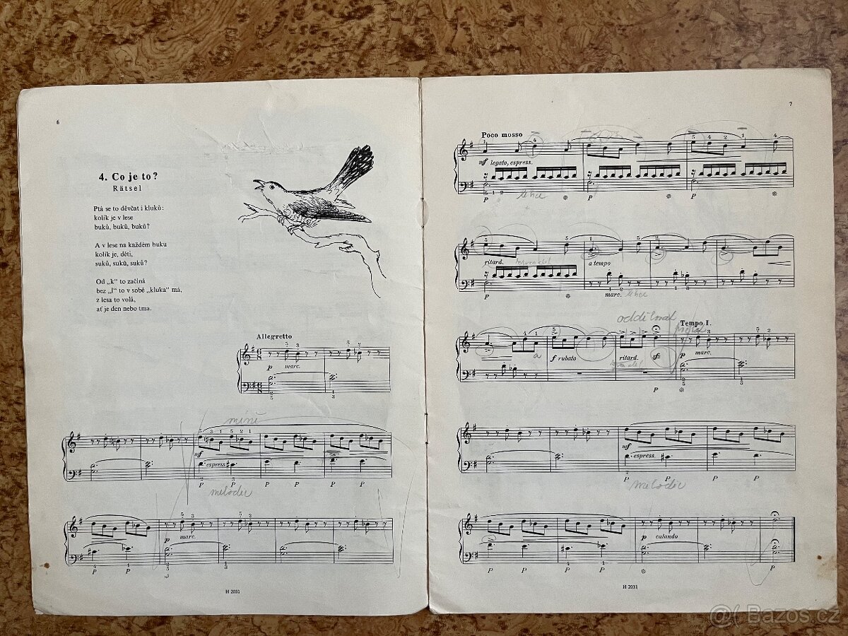 Noty pro klavír- různé - 11