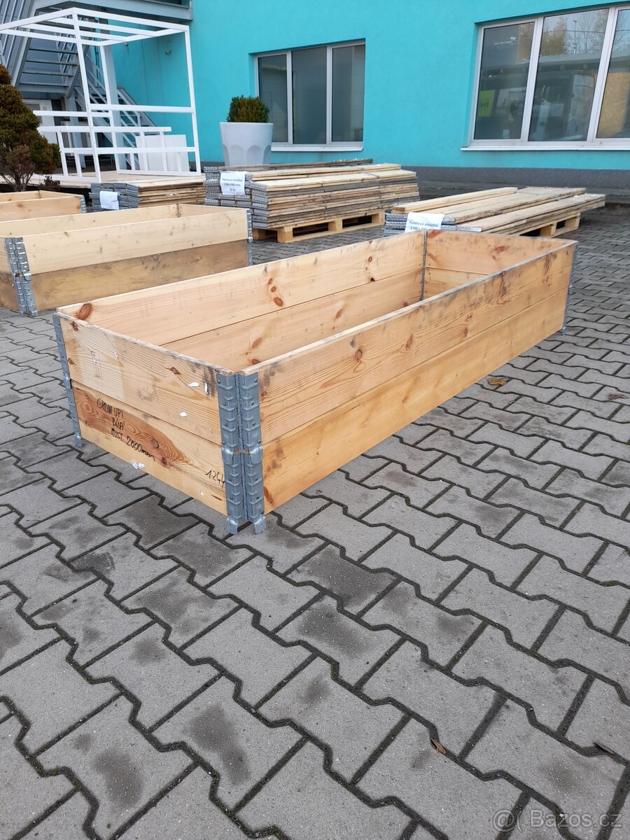 Paletové ohrádky dřevěné různé velikosti - snížení cen - 11