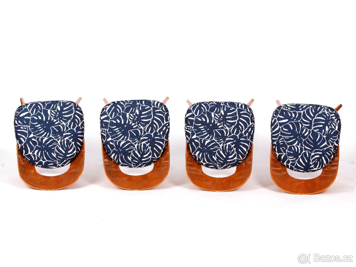 Vyhledávané kvalitníí židle O. Heardtl, 100 % stav, 4 ks. - 11