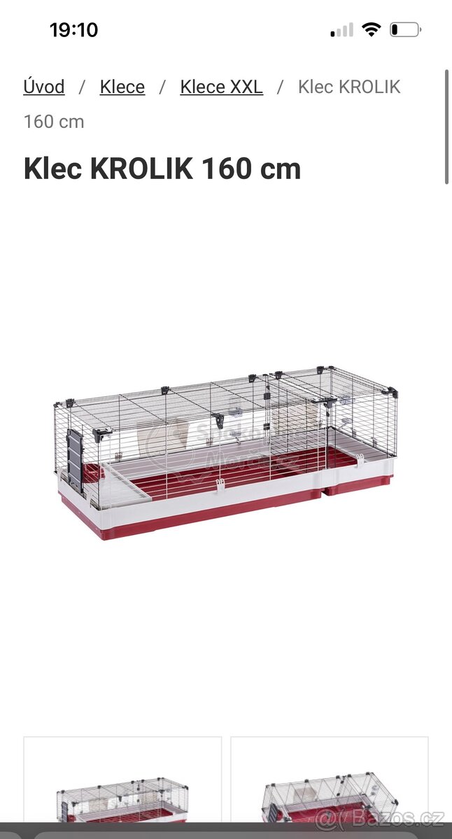 Krásný mini králíček+klec160cm+příslušeny–Vánoční dárek - 11