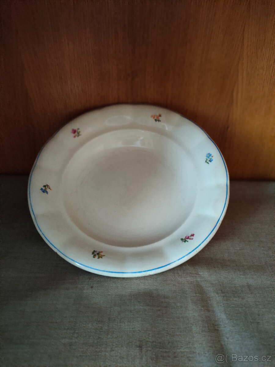 Talíře hluboké, mělké, dezertní, retro .... - 11
