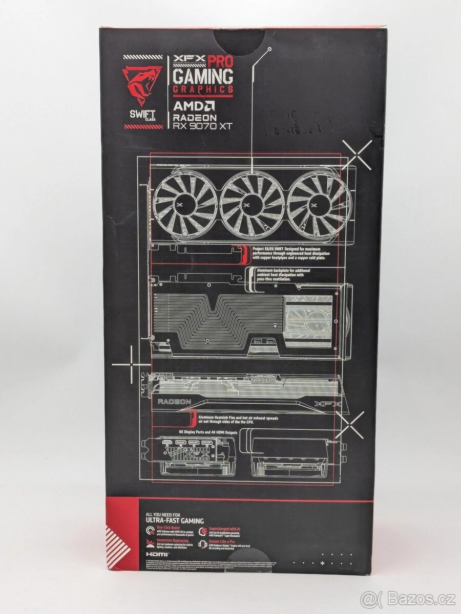 Nová GPU XFX Swift Radeon RX 9070 XT 16GB GDDR6 - 11