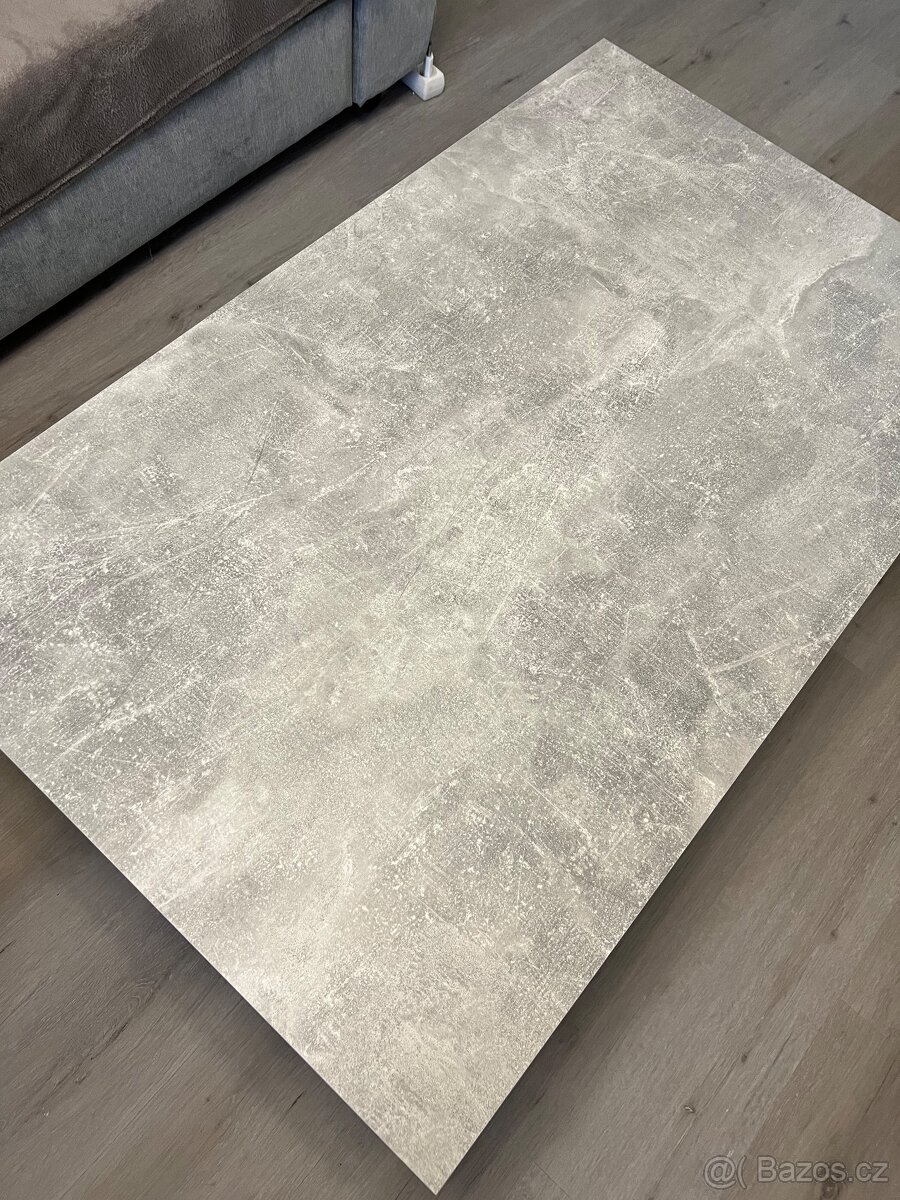 Konferenční stolek IGUAN - beton/bíla - 11