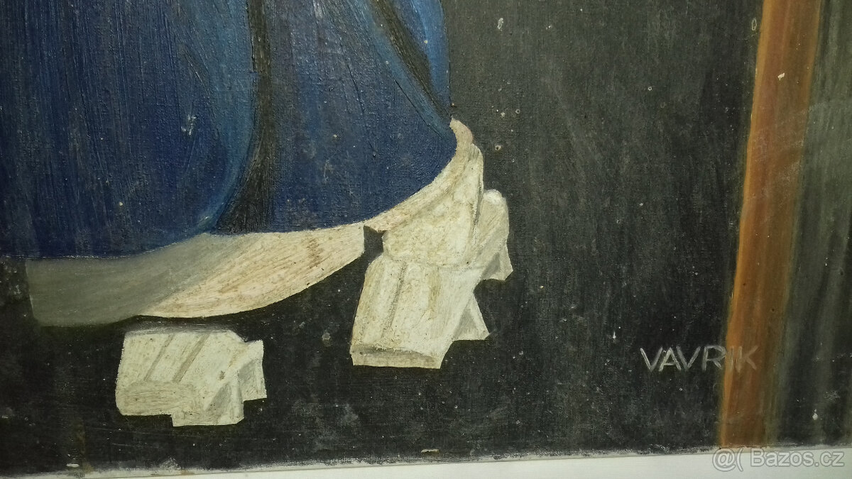 Větší obraz olej na plátně,2 ks - 11