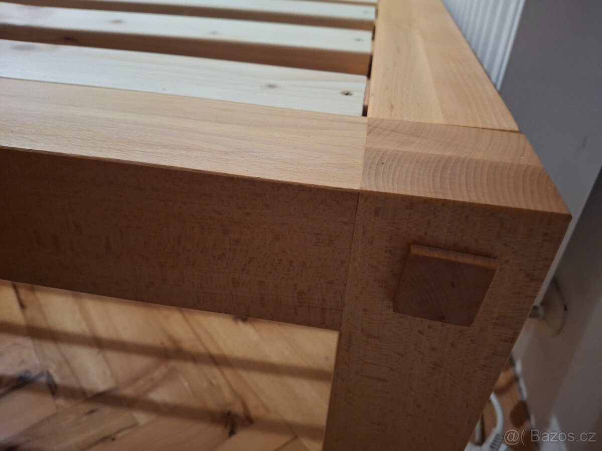 Postel masivni japonska bukova 180×200cm - 11