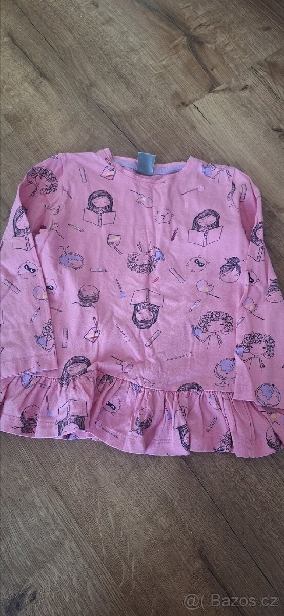 Dívčí trička s dlouhým rukávem, svetřík, mikina - 11