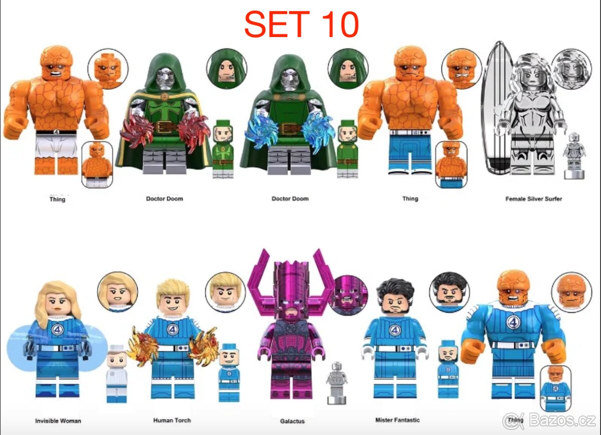 Figúrky Superhrdinovia (8ks) typ lego 2 - nové - 11