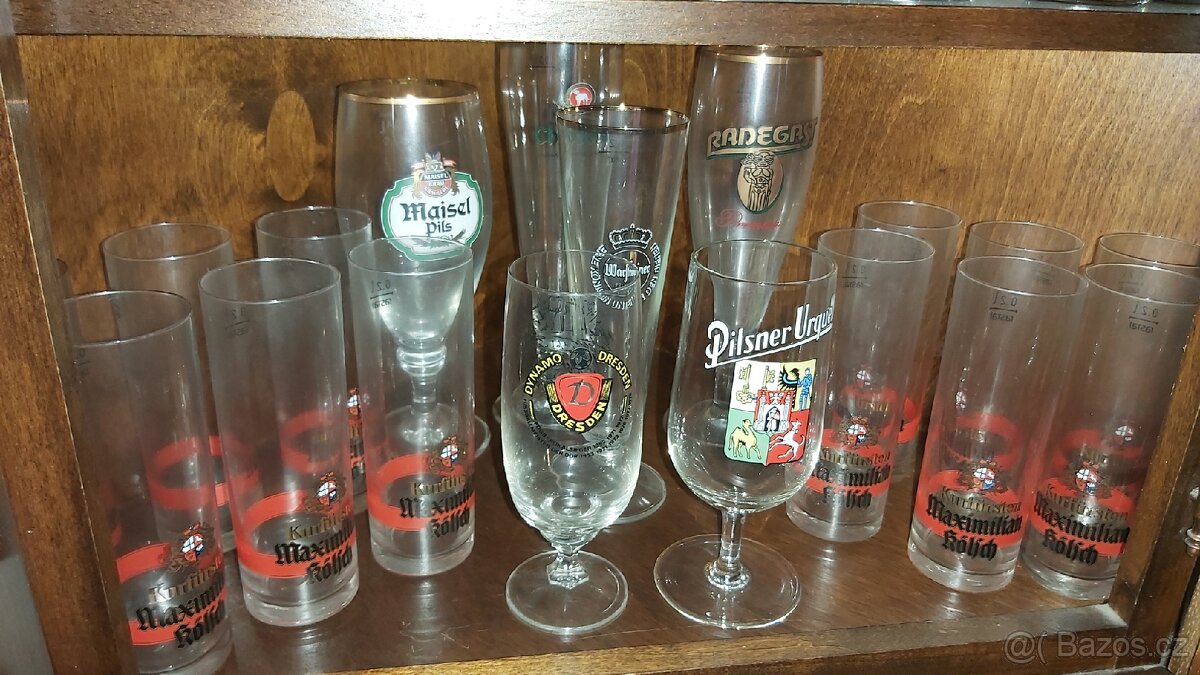 Sklenice Korbele 70.léta+, pivní tácky - 11