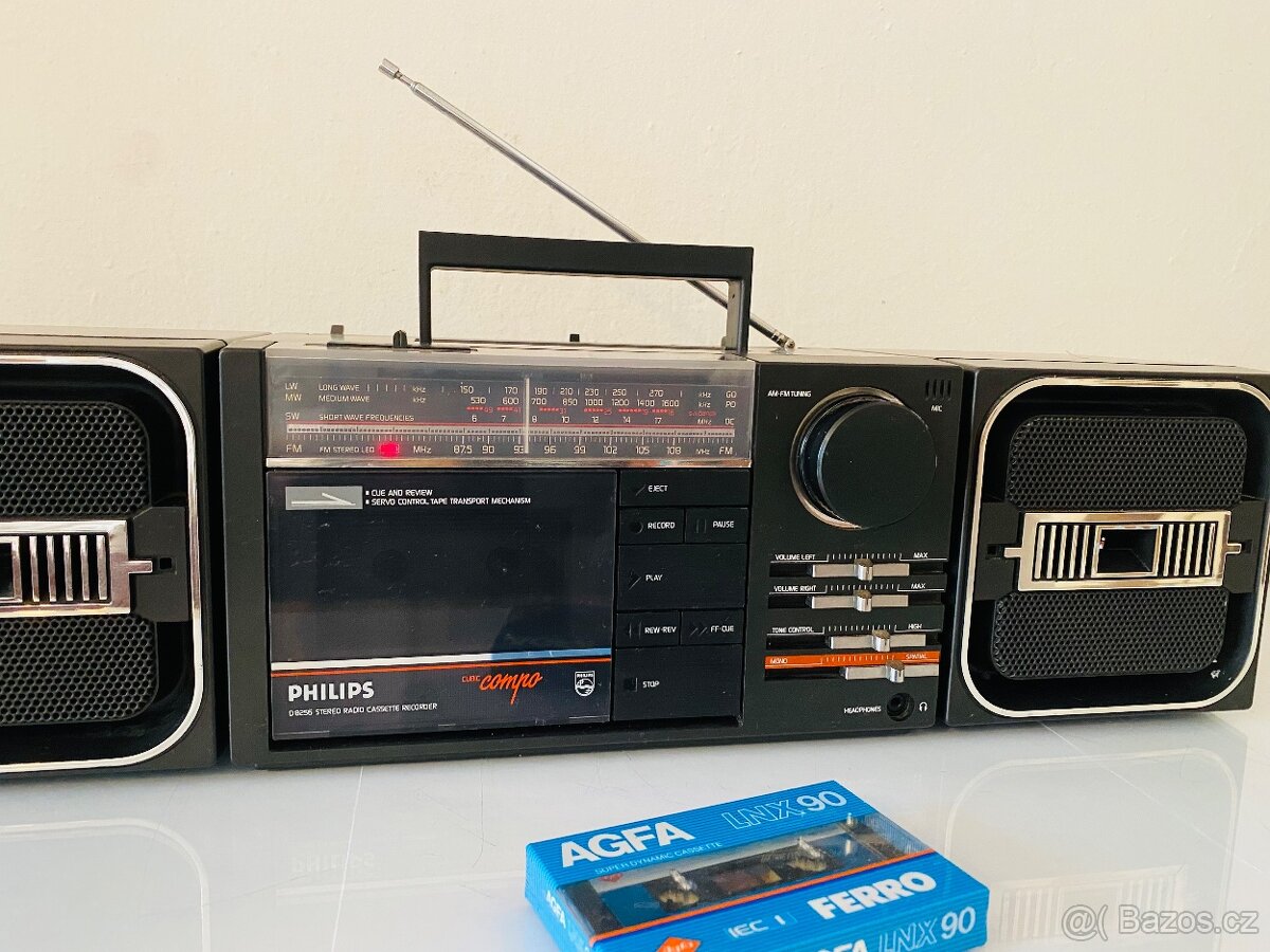 Radiomagnetofon Philips D 8256 Compo, rok 1988 - 11