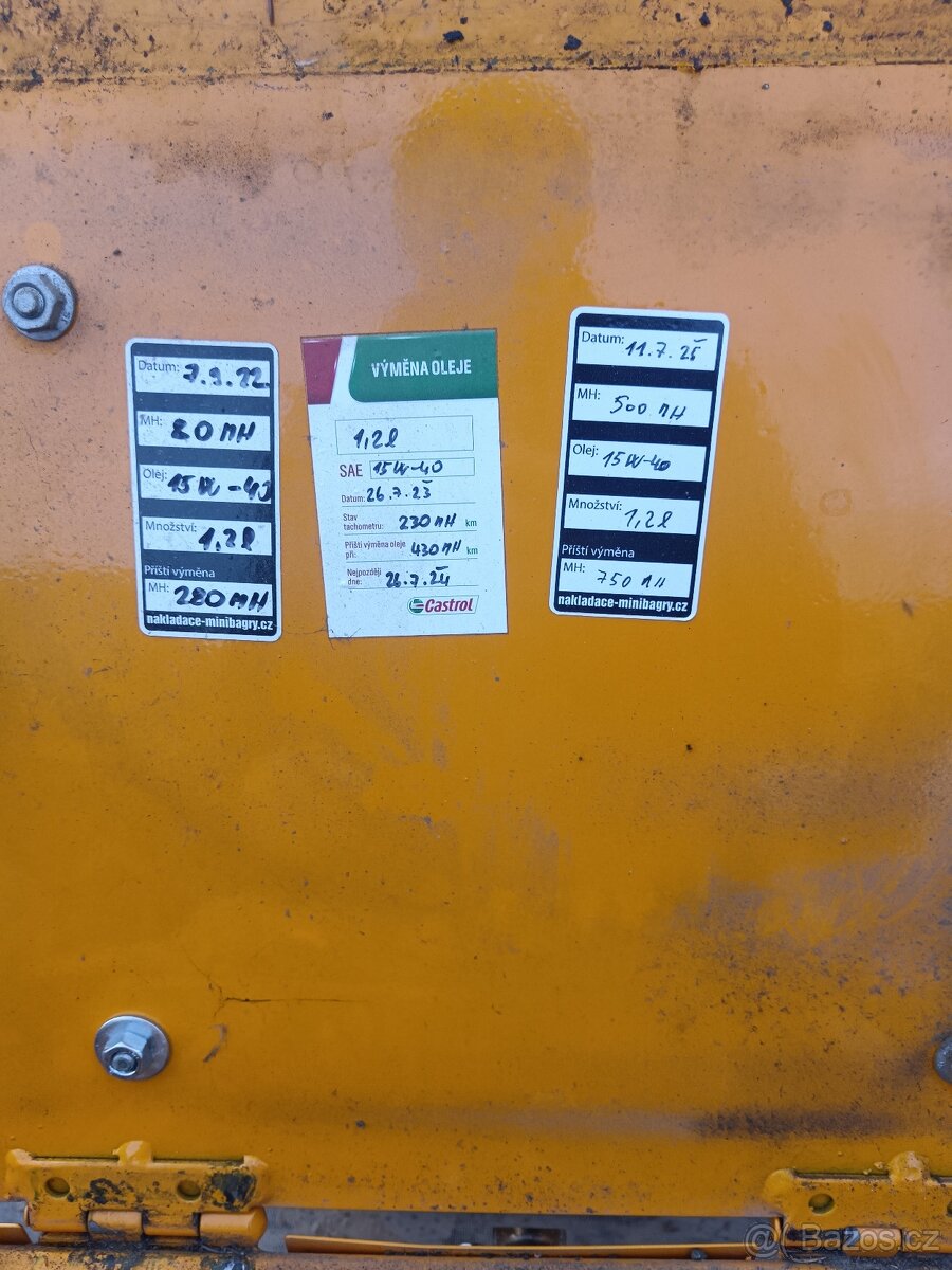 Minibagr 800kg 505mh+vlek+přislušenstvi - 11