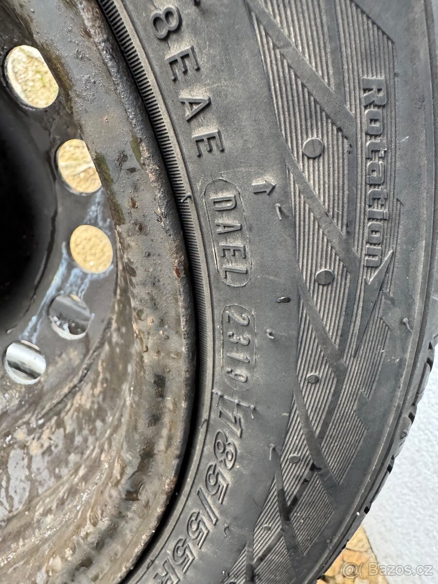 Disky s pneu zimní 185/55 R14 4x100 z VW Lupo - 11