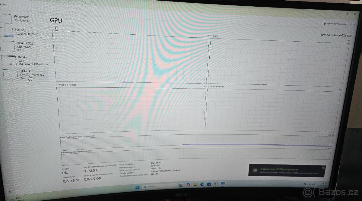 Nové herní PC Ryzen 7,16Gb ram, Grafika GTX 660, W11, RGB - 11