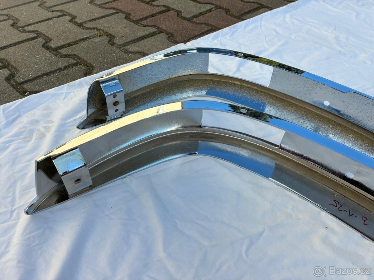 Škoda 100, 110R, 120 - přední nárazník nový chrom - 11