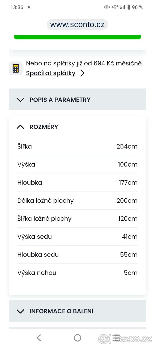 Rohová sedačka univerzální levá i pravá - 11