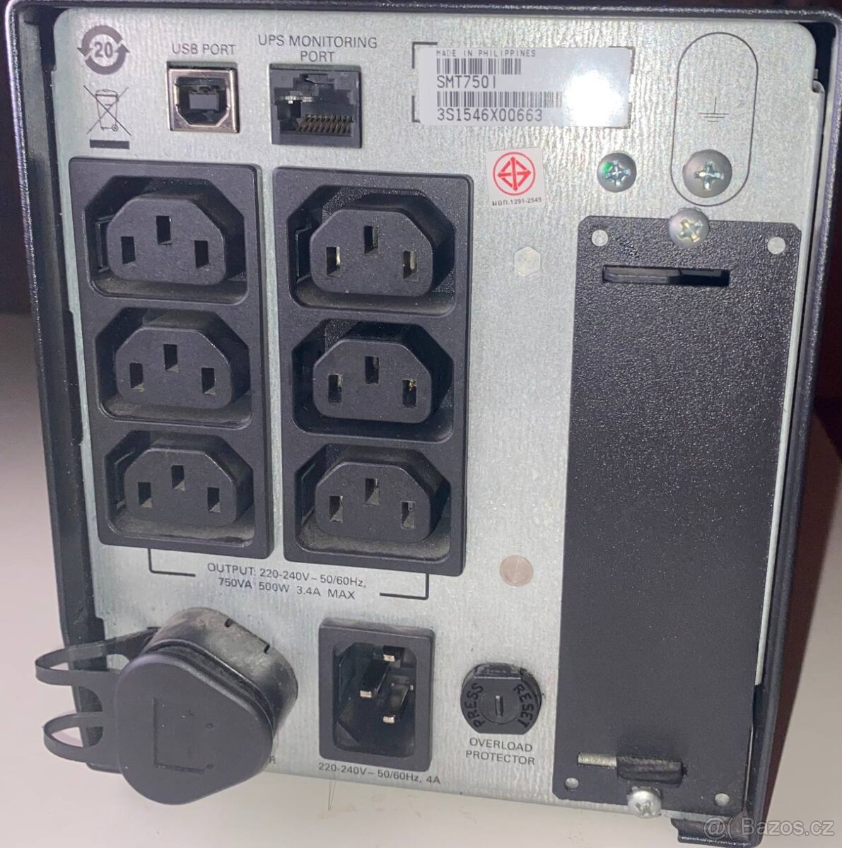 APC Smart-UPS SMT750I – nová baterie 2024, plně funkční - 11