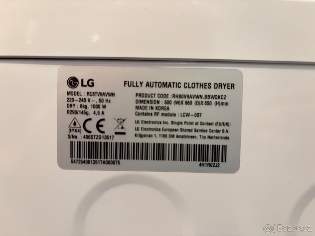 Sušička prádla LG - 11