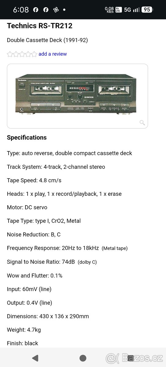 Technics RS TR212 - 11