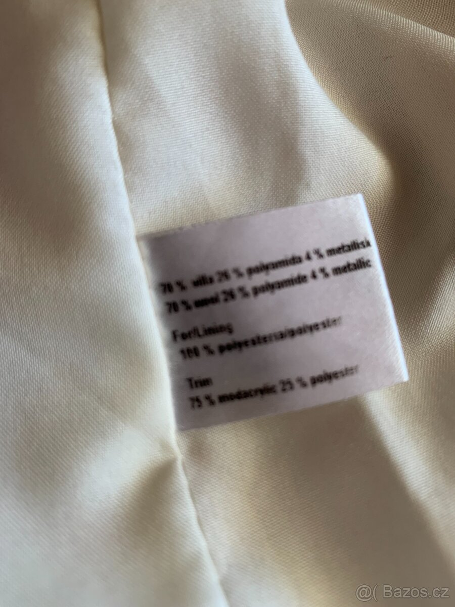 dámský vlněný značkový kabát - vel.36 - 11