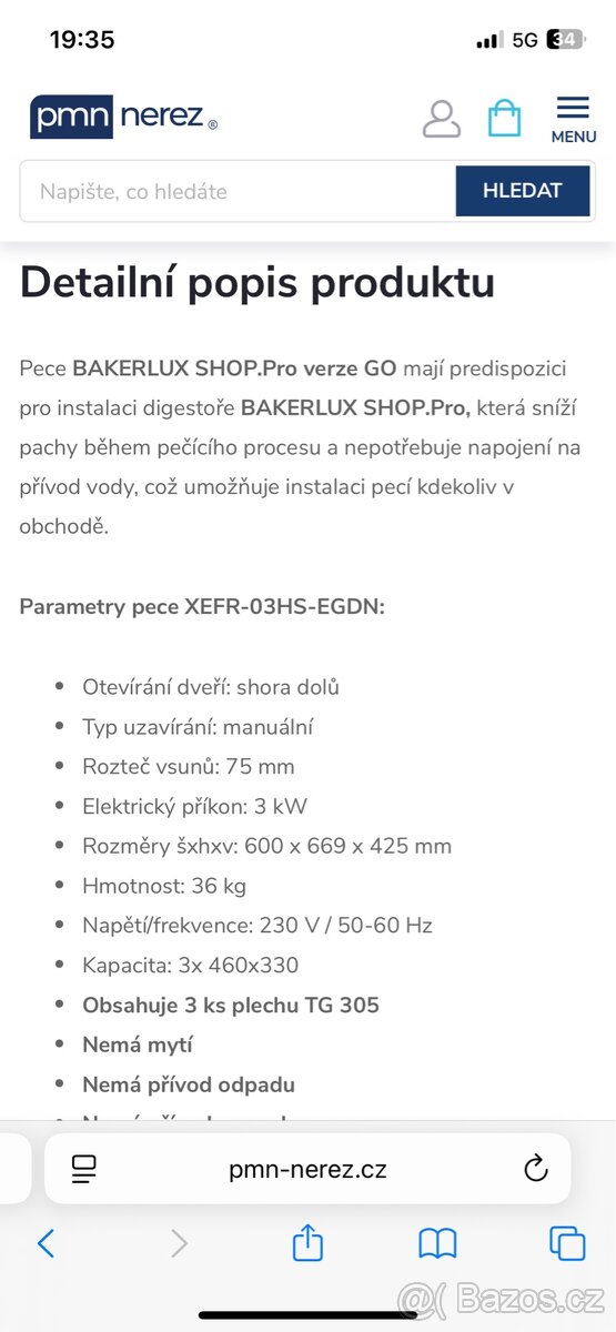 Pekařská pec UNOX XEFR-03HS-EGDN Stefania GO - 11