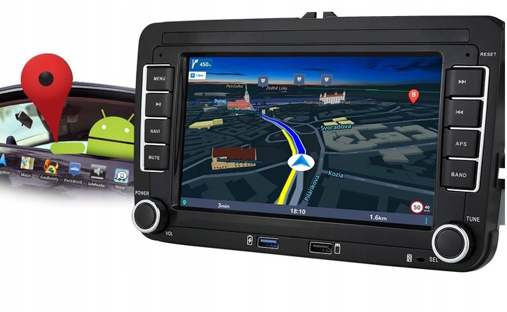 Autorádio 2DIN, RDS 8gb+128gb lcd 7,ANDROID 13, VW,ŠKODA,SEA - 11