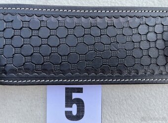 Westernový podbřišník kožený s propojovacím řemínkem MIX - 11