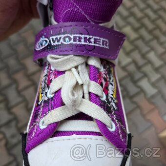 Dětské brusle WORKER 2v1, vel. 29-32 - kolečkové/inline - 11