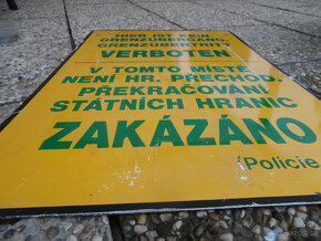 Cedule starší POLICIE státní hranice za 1.000 kč - 11