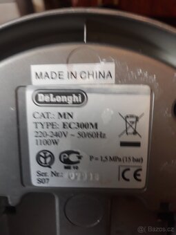 KÁVOVAR  ZN.  DELONGI  220  V.  (  1100  WATT  ) - 11