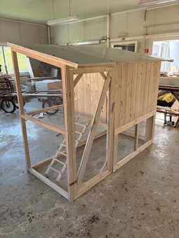 Nový velký dřevěný kurník – palubky 20mm – Doprava po ČR zda - 11