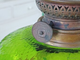 ART DECO STAROŽITNÁ PETROLEJOVÁ LAMPA GAUDARD, FRANCIE 1920 - 11