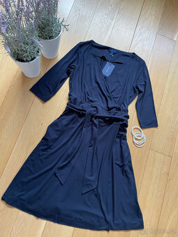 Zavinovací tmavě modré šaty Gant, vel. L - 11