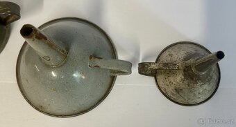 Set sbírka 4ks starý trychtýř lejka nálevka PRO SBĚRATELE - 11