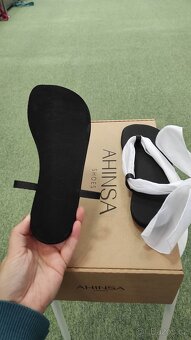 Barefoot Ahinsa Foot Ribbon Ankle Tie Sansals 38 - 11